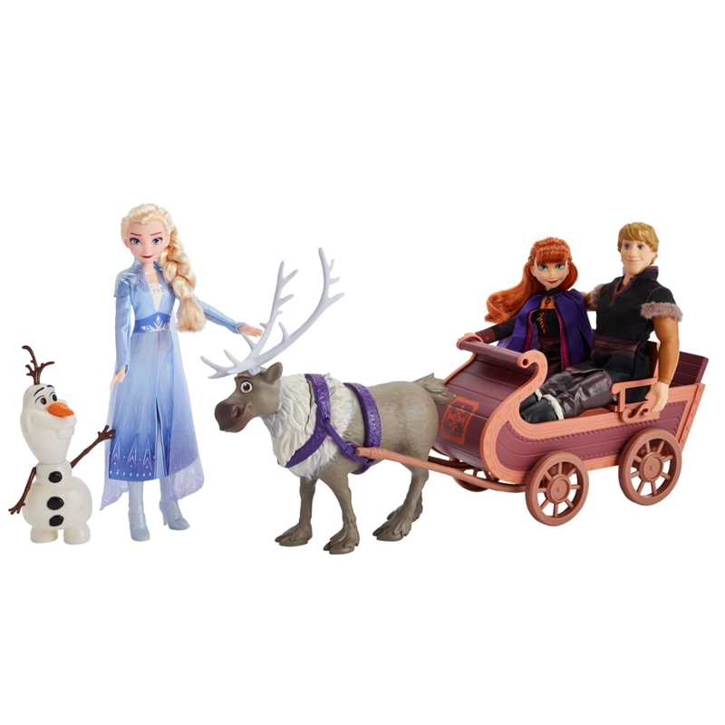 JUGUETE AVENTURAS FROZEN II CON TRINEO Y PERSONAJES DISNEY - 2