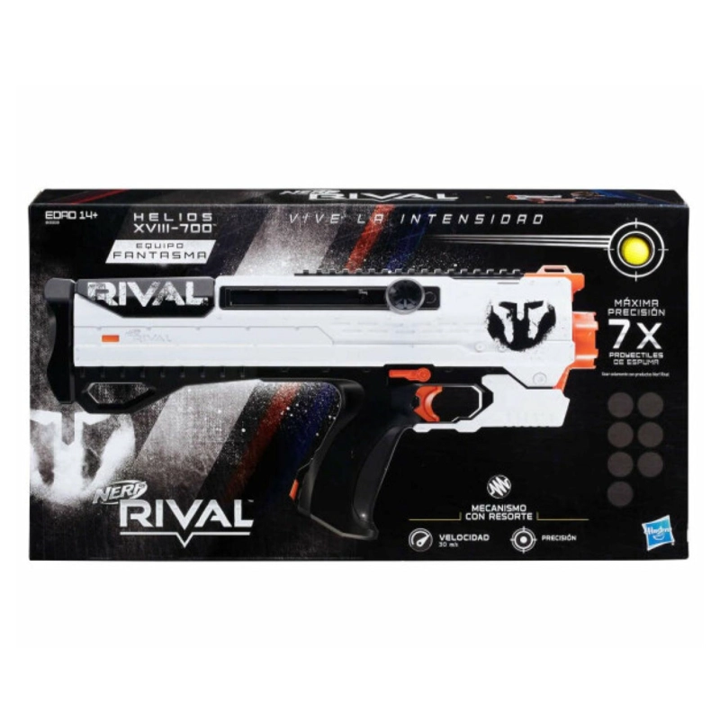 JUGUETE NERF RIVAL LANZADOR HELIOS XVIII-700 7 PELOTAS HASBRO - 3