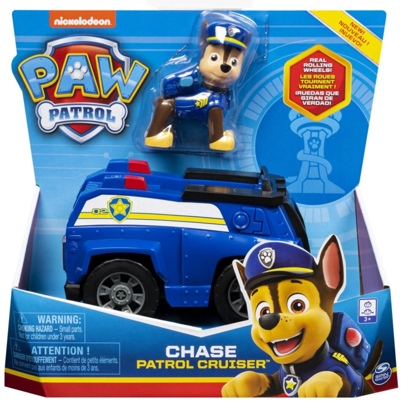 JUGUETE CHASE AUTO AZUL FRICCION PAW PATROL NICKELODEON - 3