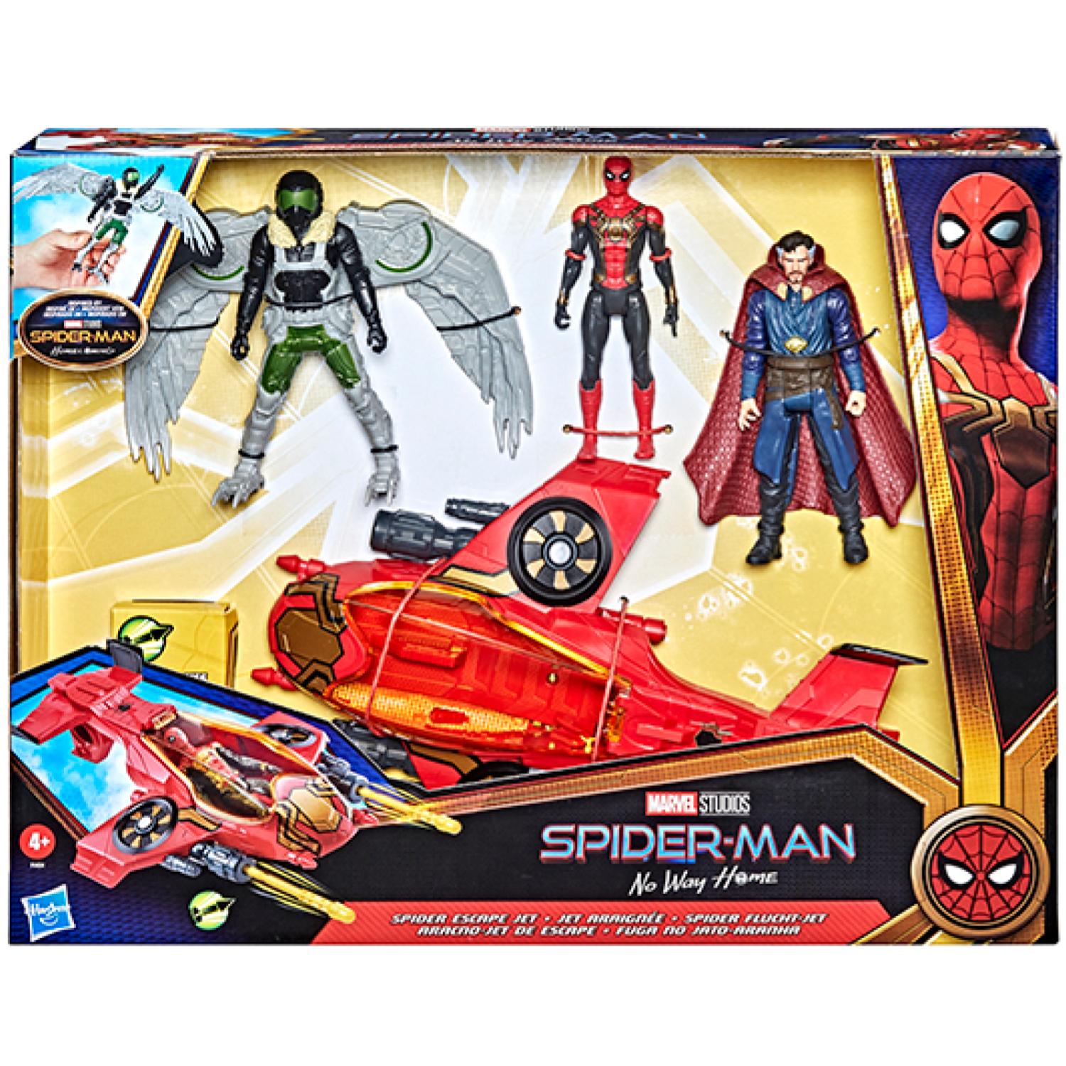 FIGURA DE ACCION HASBRO ACERO JUGUETE SPIDER MAN JET ESCAPE SIN REGRESO A CASA - 3