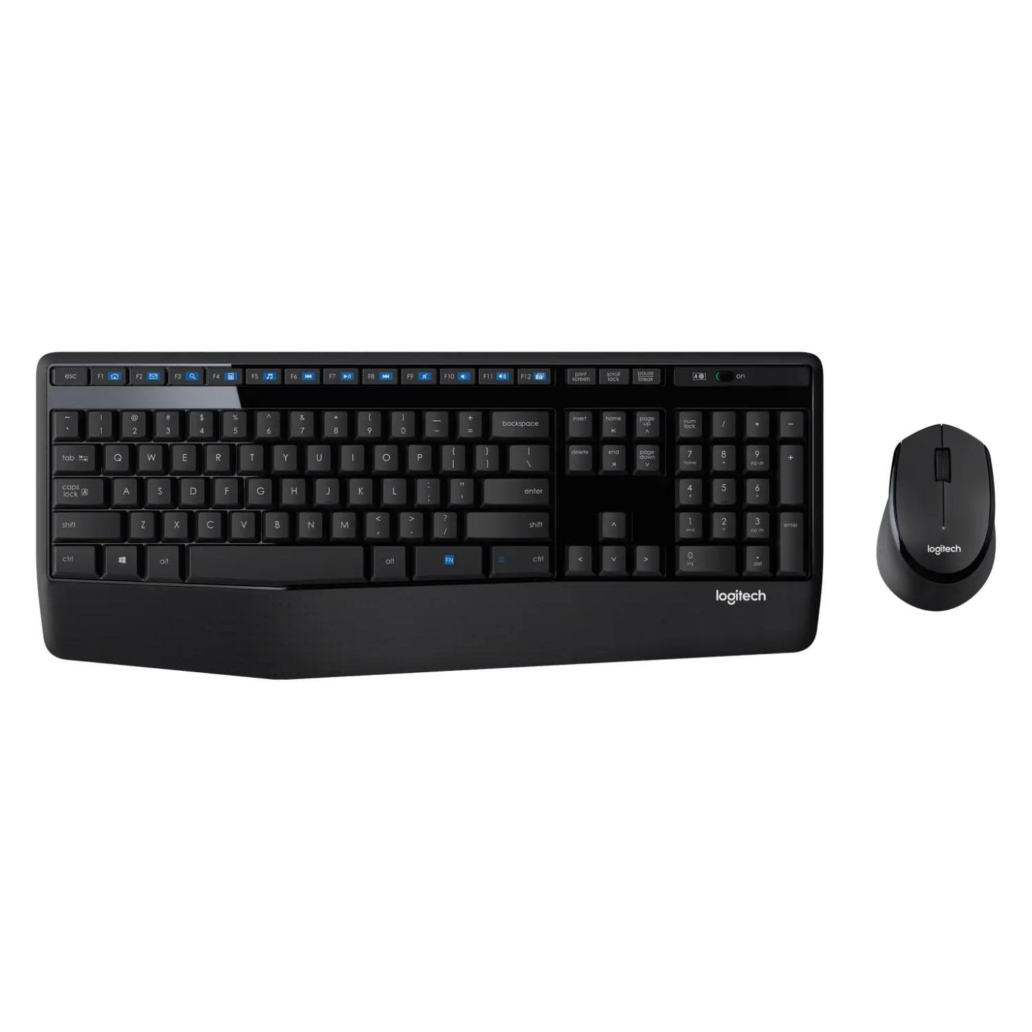 KIT TECLADO Y MOUSE INALAMBRICOS MK345 NEGRO LOGITECH - 1