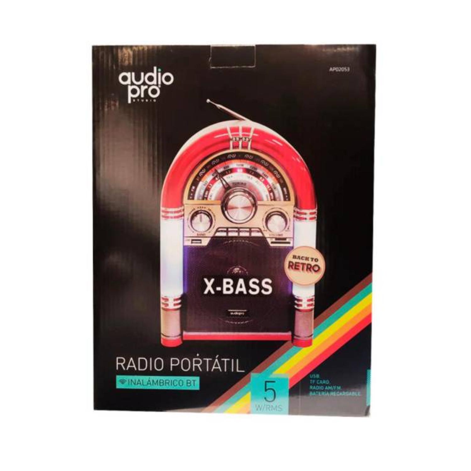 RADIO ROKOLA RETRO BLUETOOTH USB AUX RECARGABLE AUDIO PRO - 2