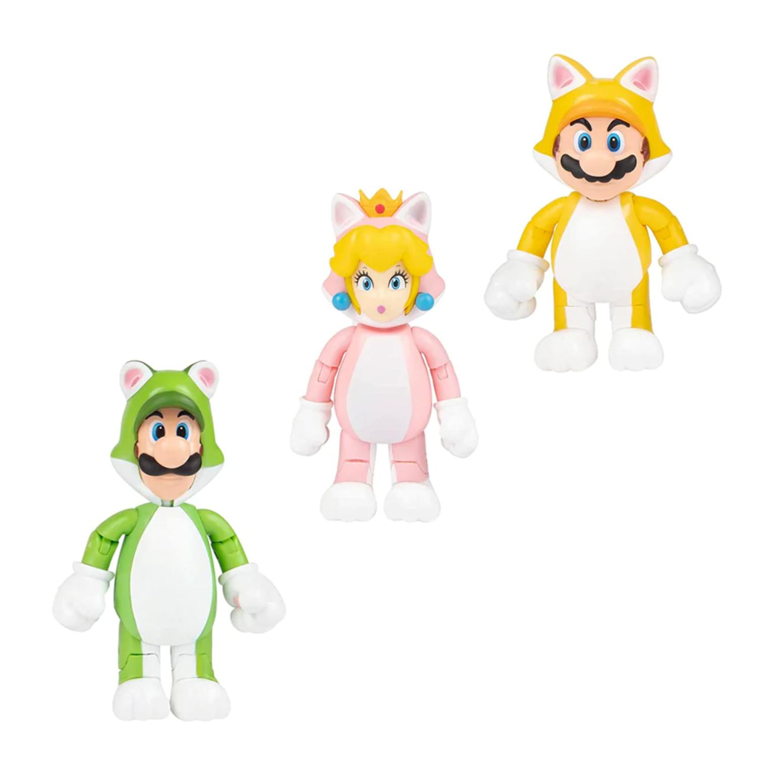 JUGUETE TOTALUPGRATE PACK 3 FIGURAS DE ACCION SUPER MARIO WORLD INFANTIL - 1
