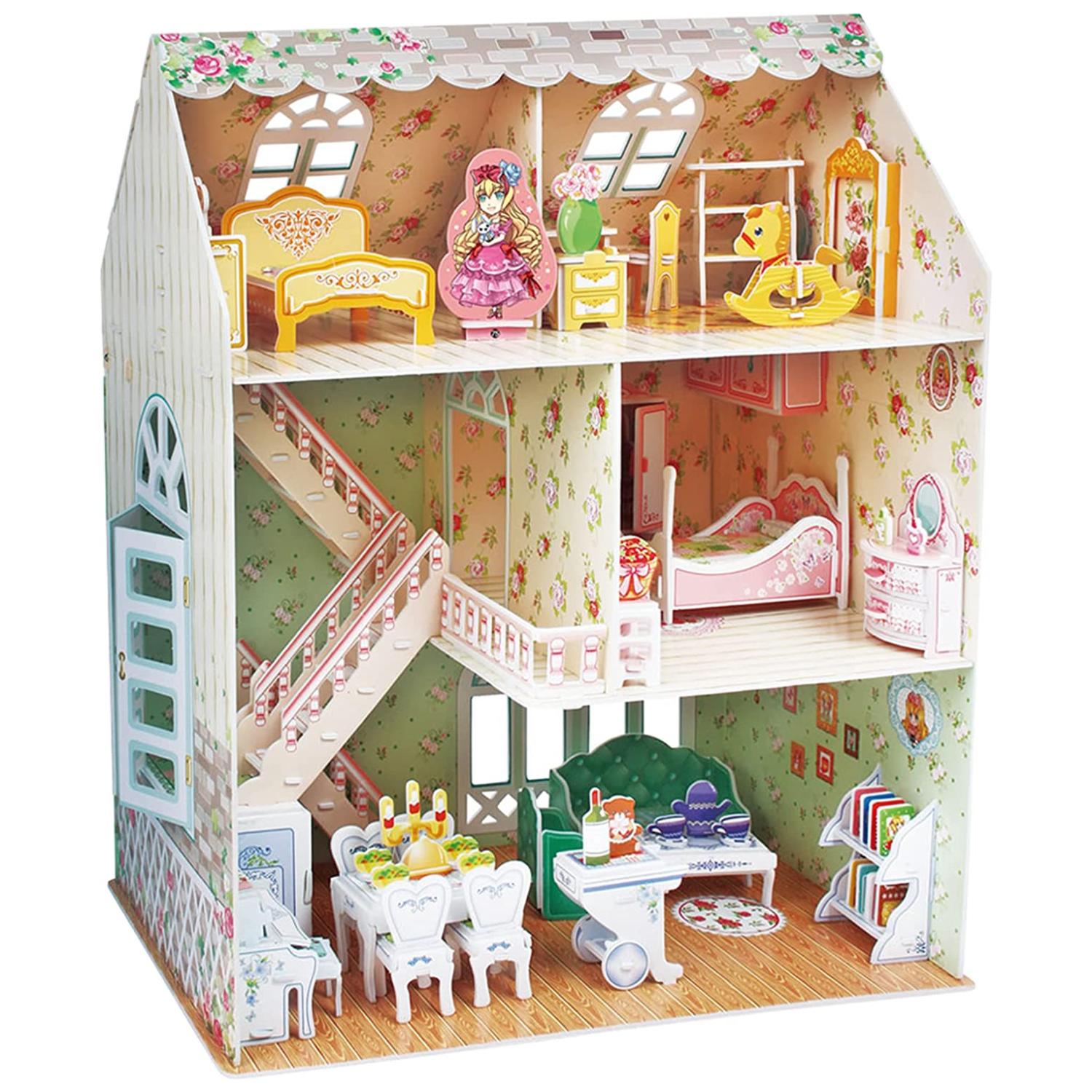 PUZZLE 3D TOTALUPGRATE JUGUETE CASA DE MUÑECAS ARMABLE 160 PIEZAS - 1