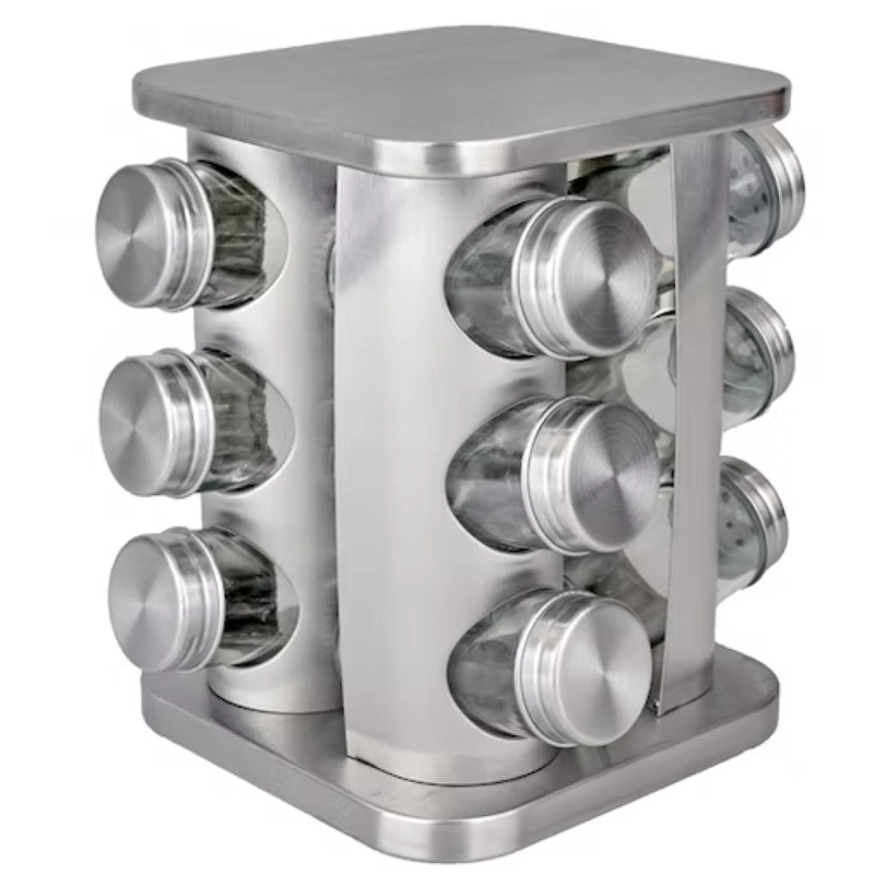 ORGANIZADOR CONDIMENTOS ESPECIAS GIRATORIO 12 FRASCOS COCINA - 1