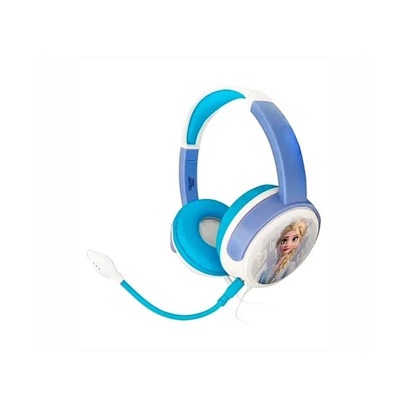 AUDÍFONOS GAMER HEADSET INFANTIL FROZEN BLANCO CELESTE - 1