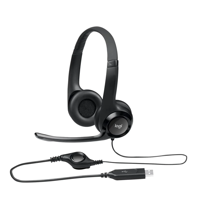 AUDÍFONOS LOGITECH HEADSET USB H390 NEGRO MICRÓFONO - 1
