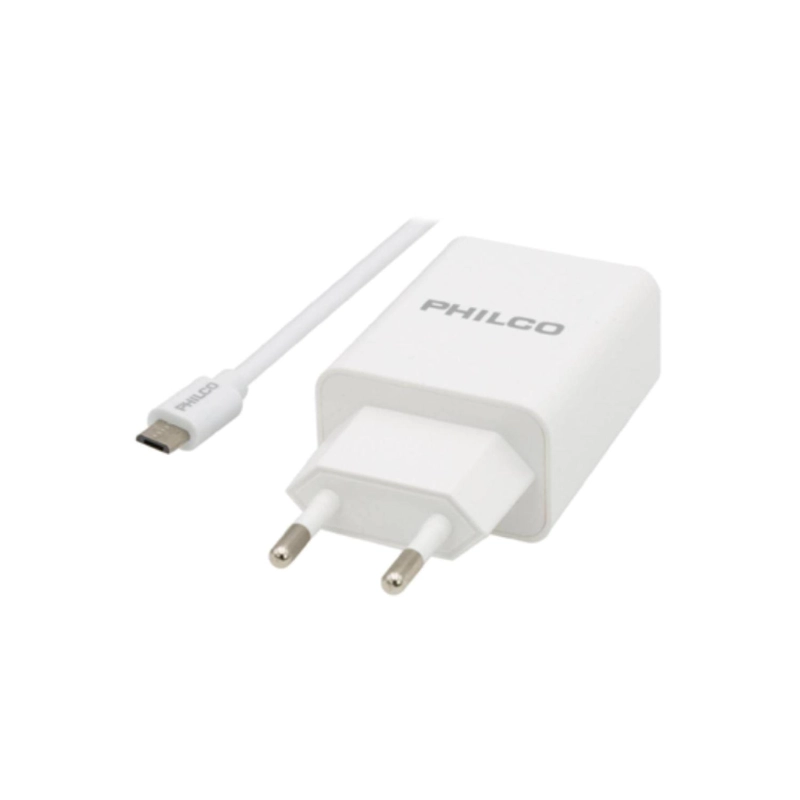 CARGADOR DE PARED USB CARGA RAPIDA MICRO USB QC620 PHILCO - 1