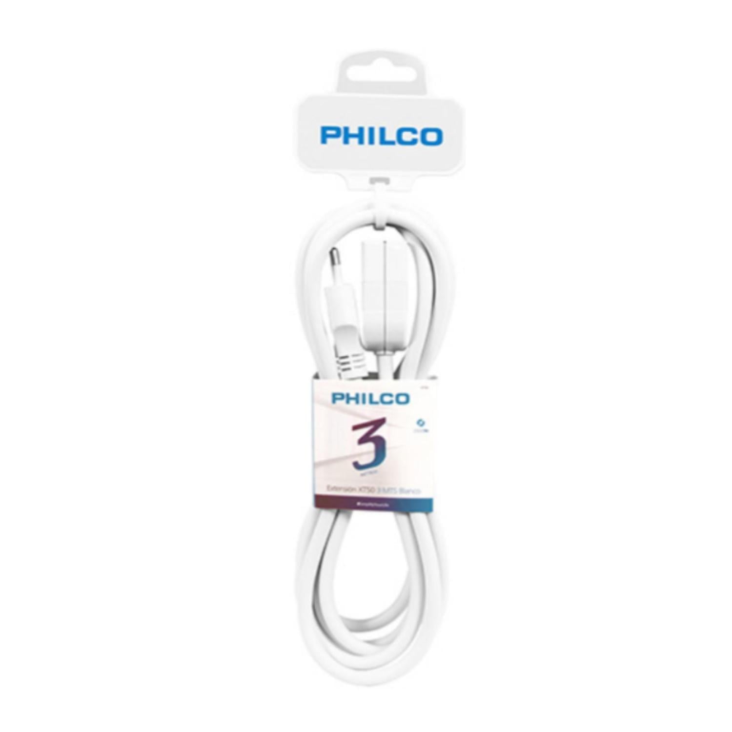 ALARGADOR EXTENSION PHILCO 3 MTS 2500 W BLANCO XT50 - 1