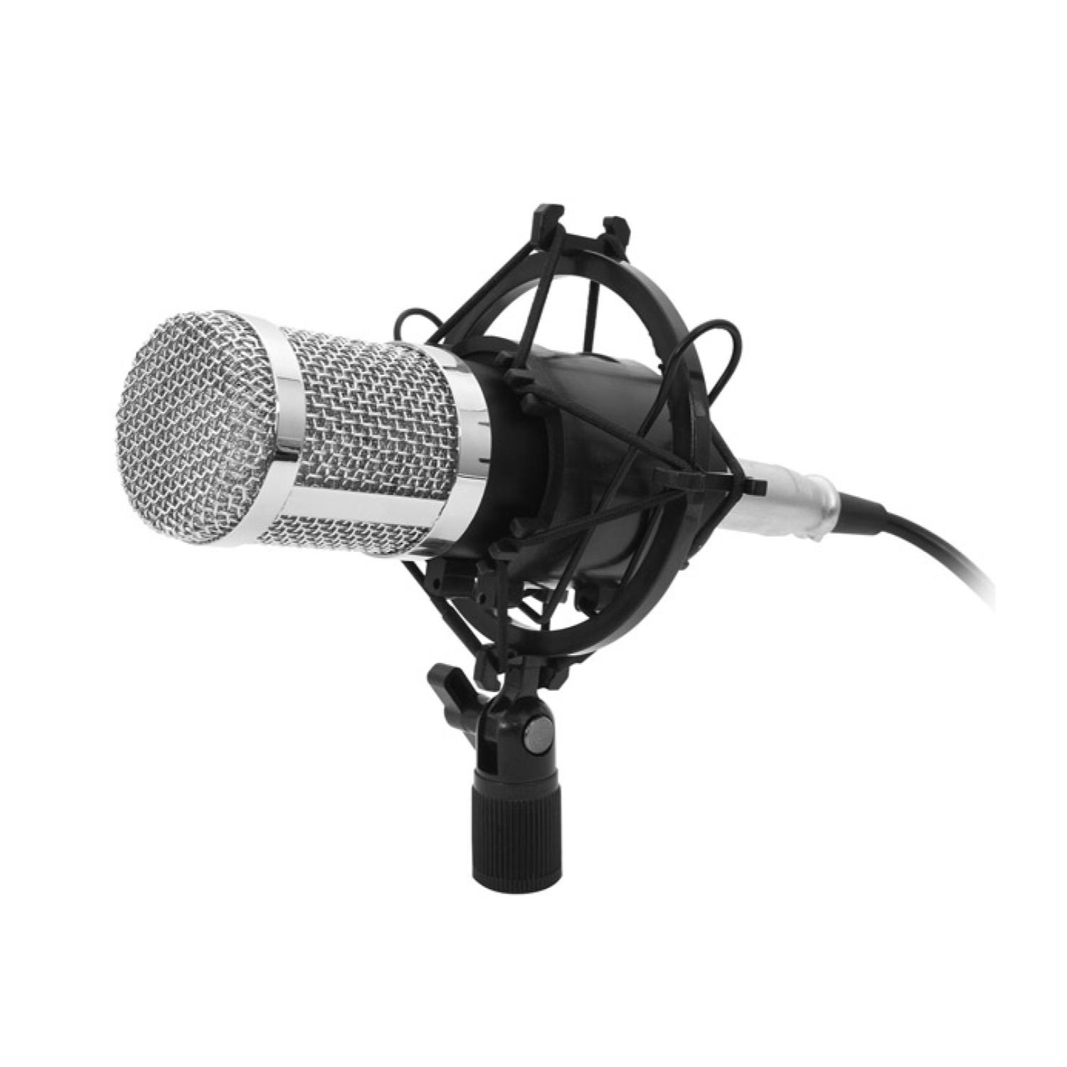 MICRÓFONO PHILCO CONDENSADOR JAKC 3.5 CON SOPORTE NEGRO - 1
