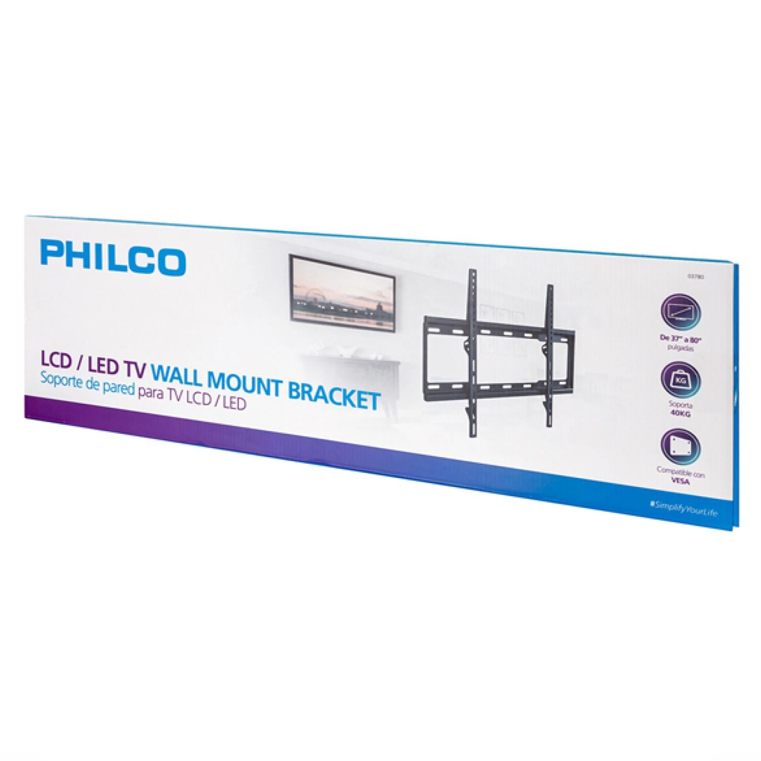 SOPORTE TV LED LCD SMART TV FIJO A LA PARED 37' A 80' PHILCO - 2