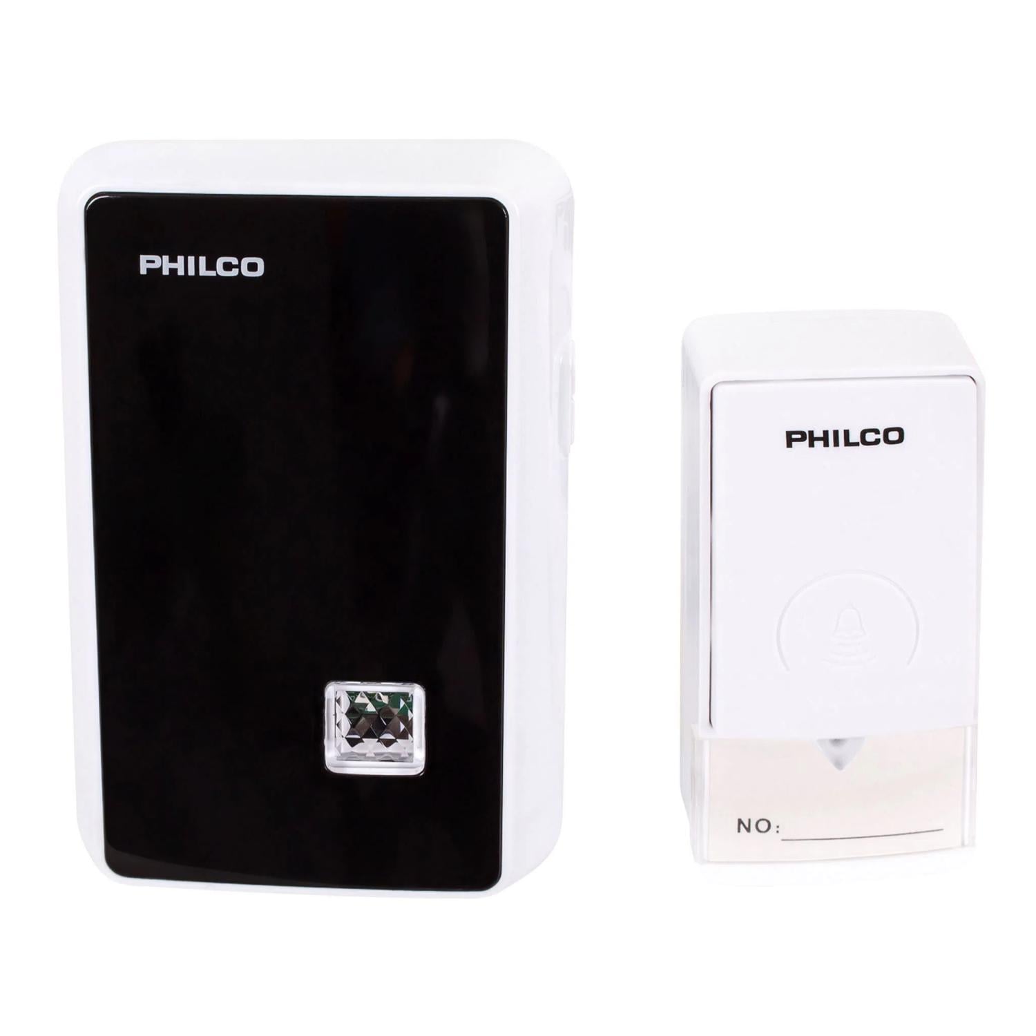 TIMBRE PHILCO INALÁMBRICO 220 V INDICADOR LED 100M IP44 - 1