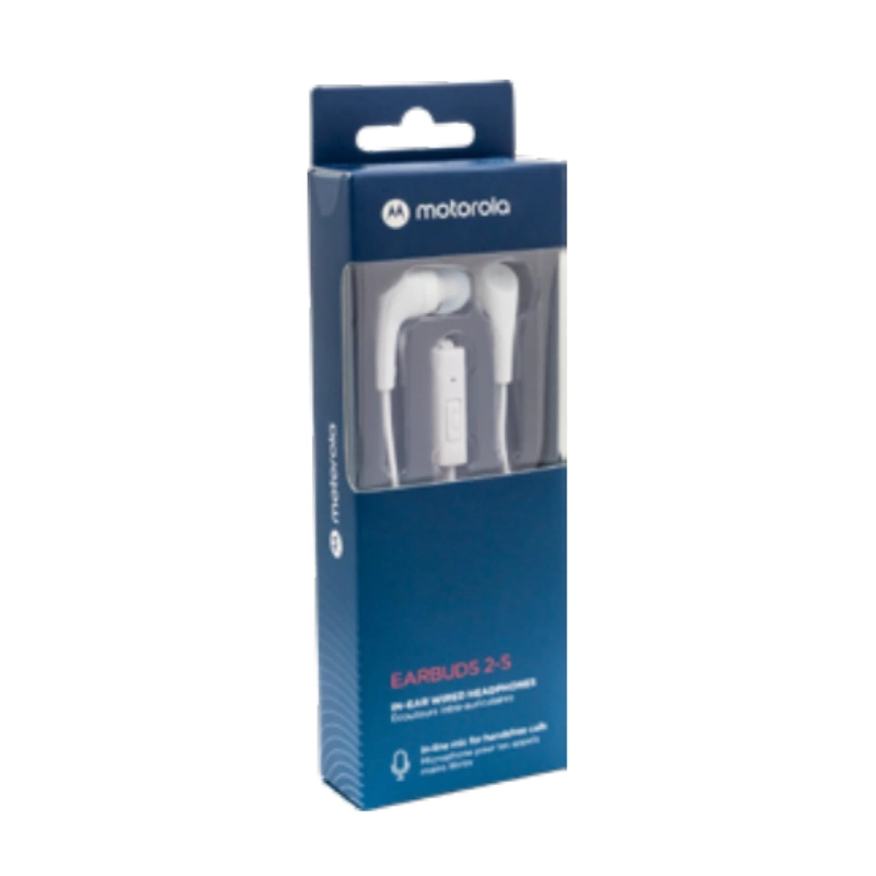 AUDÍFONOS MOTOROLA TRUE WIRELESS MANOS LIBRES EARBUDS 2 BLUETOOTH BLANCO CONECTOR JACK 3.5MM - 2