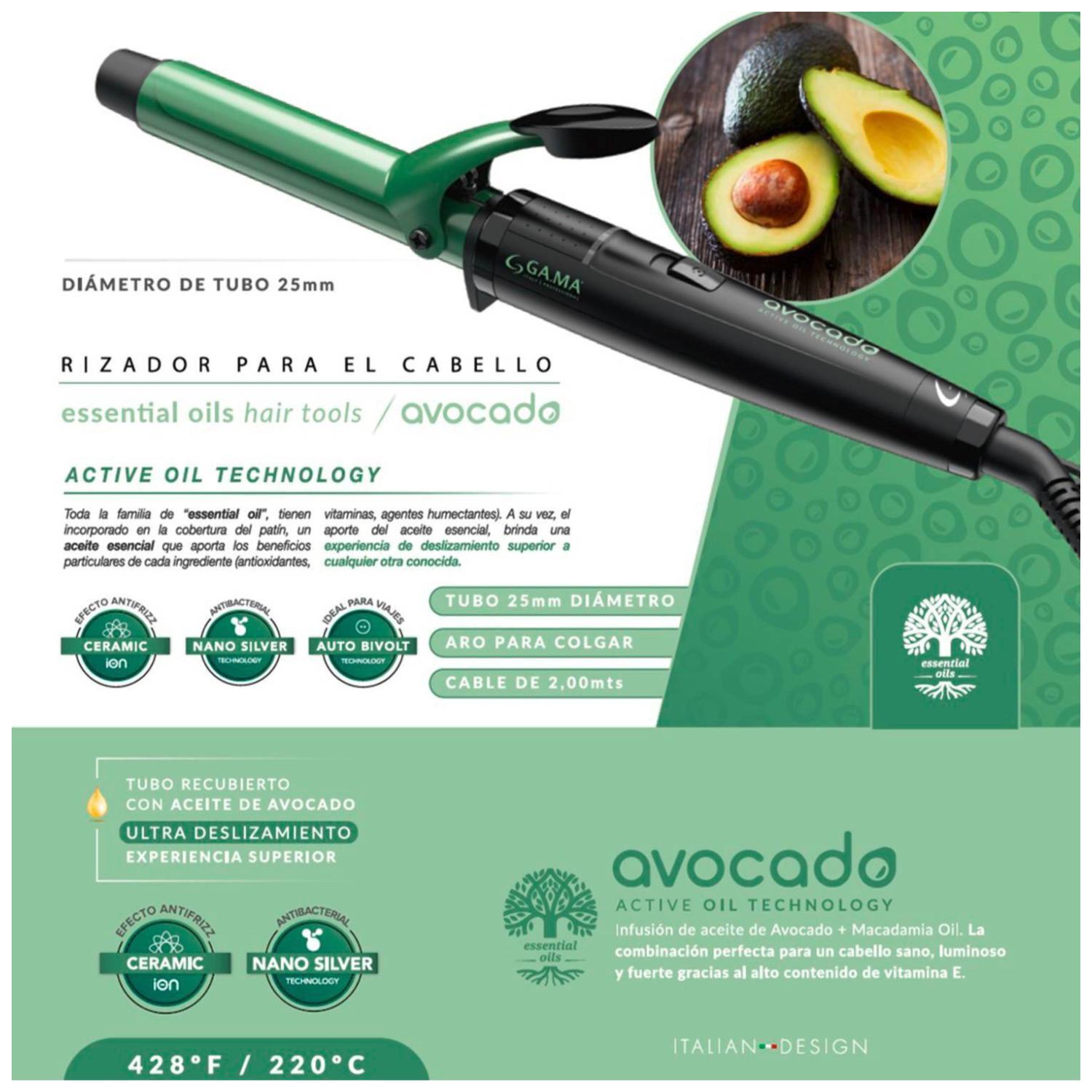 ONDULADOR DE CABELLO GAMA 220° BIVOLTAJE CABLE 2MTS AVOCADO - 4