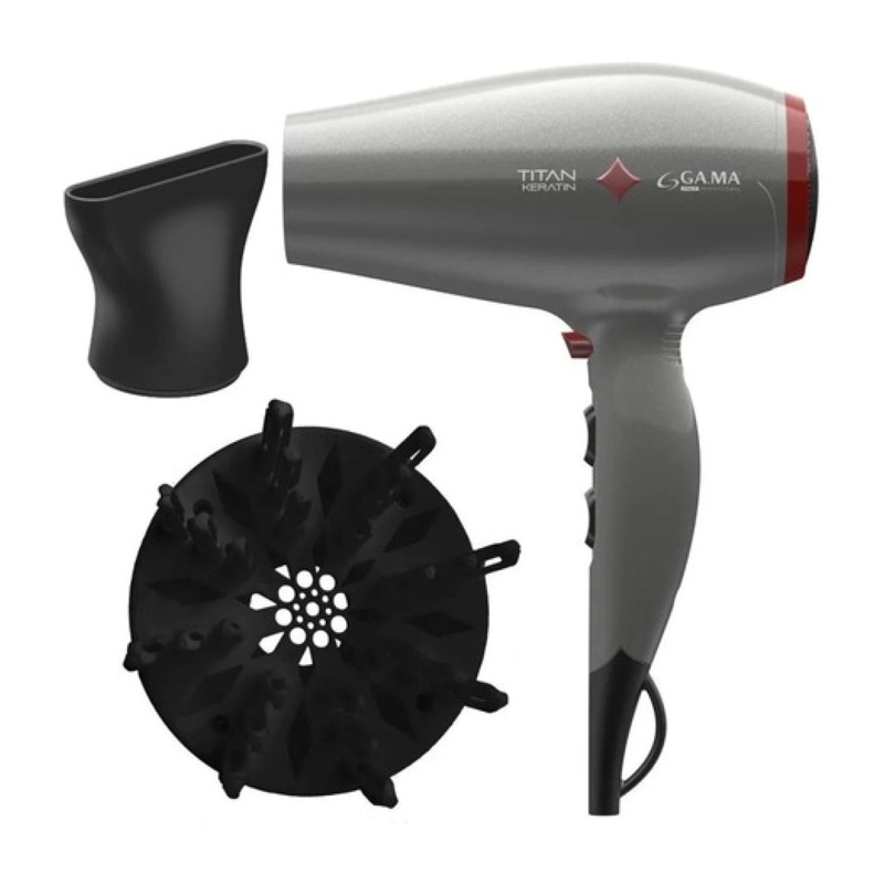 SECADOR DE CABELLO GAMA 2200 W 3 TEMPERATURAS 2 VELOCIDADES DIAMOND TITAN KERATIN - 3