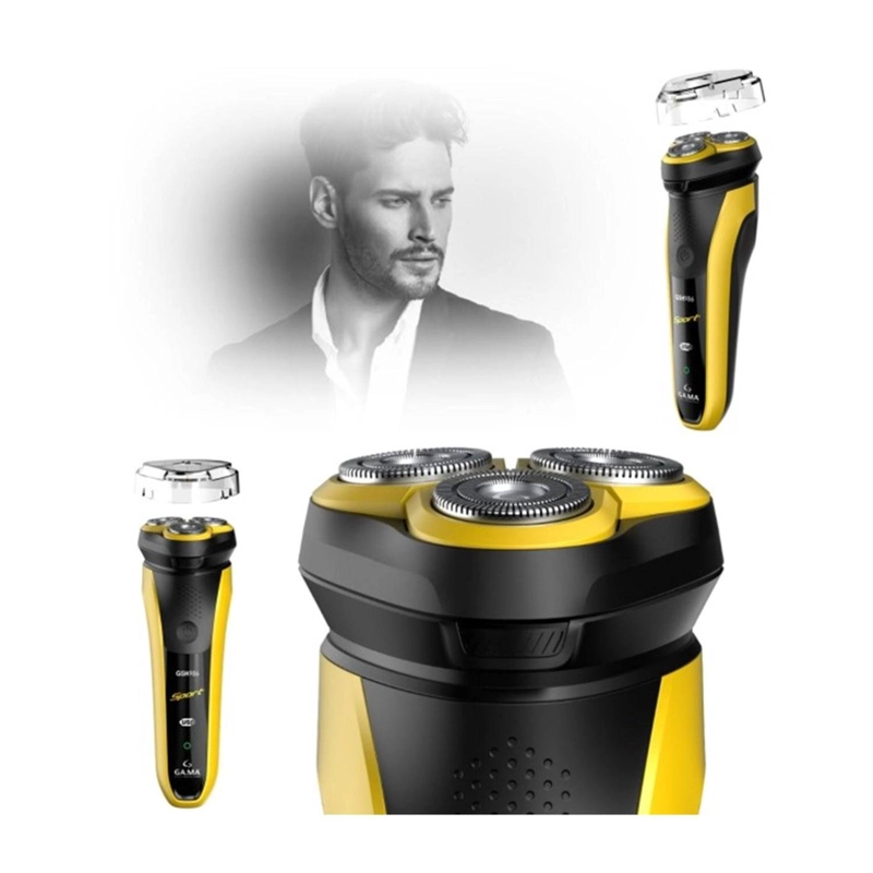 MÁQUINA AFEITADORA INALÁMBRICO GAMA CIRCULAR RECARGABLE USB SPORT GSH986 2 VELOCIDADES - 3