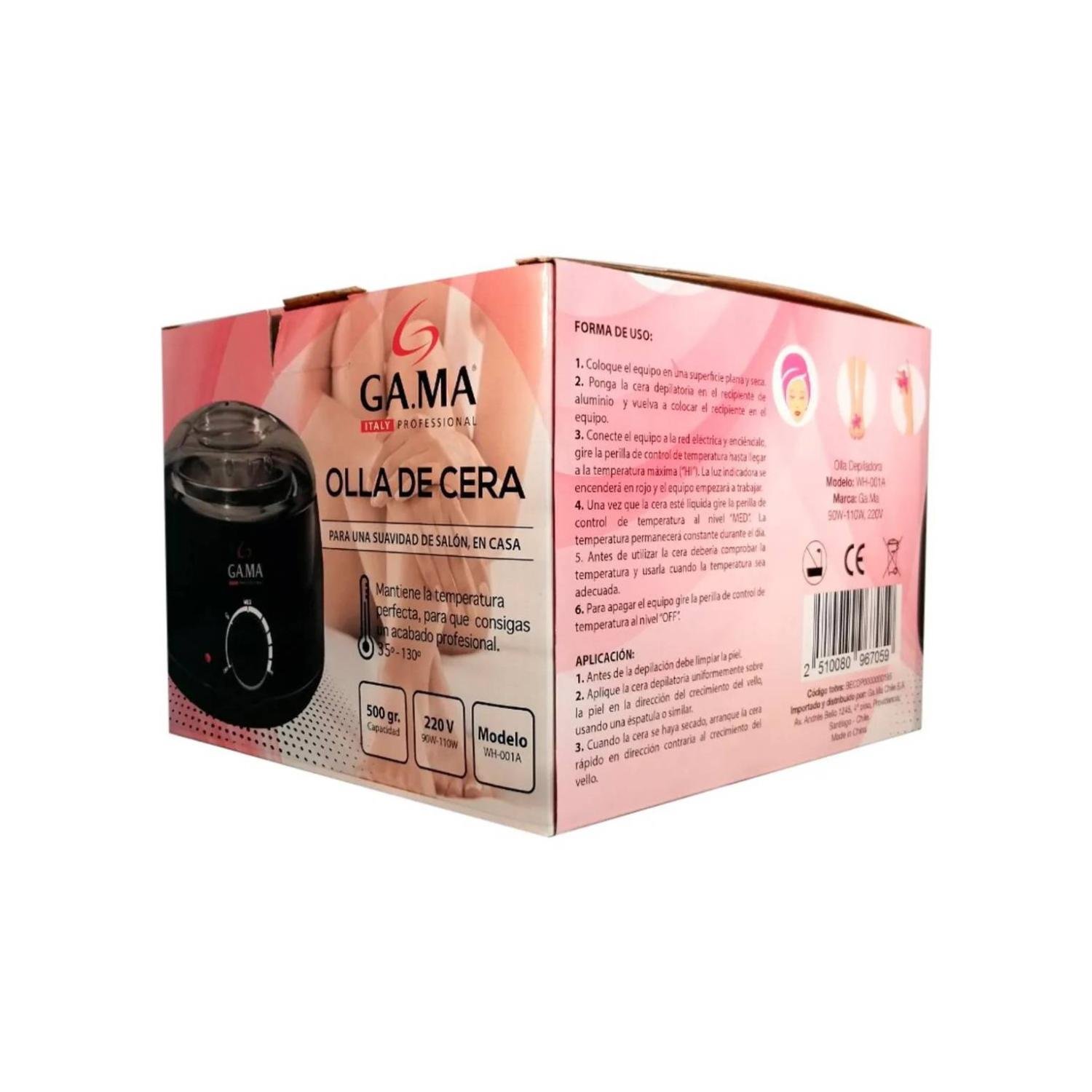 OLLA PARA CERA GAMA CALENTADORA NEGRO 500CC - 3