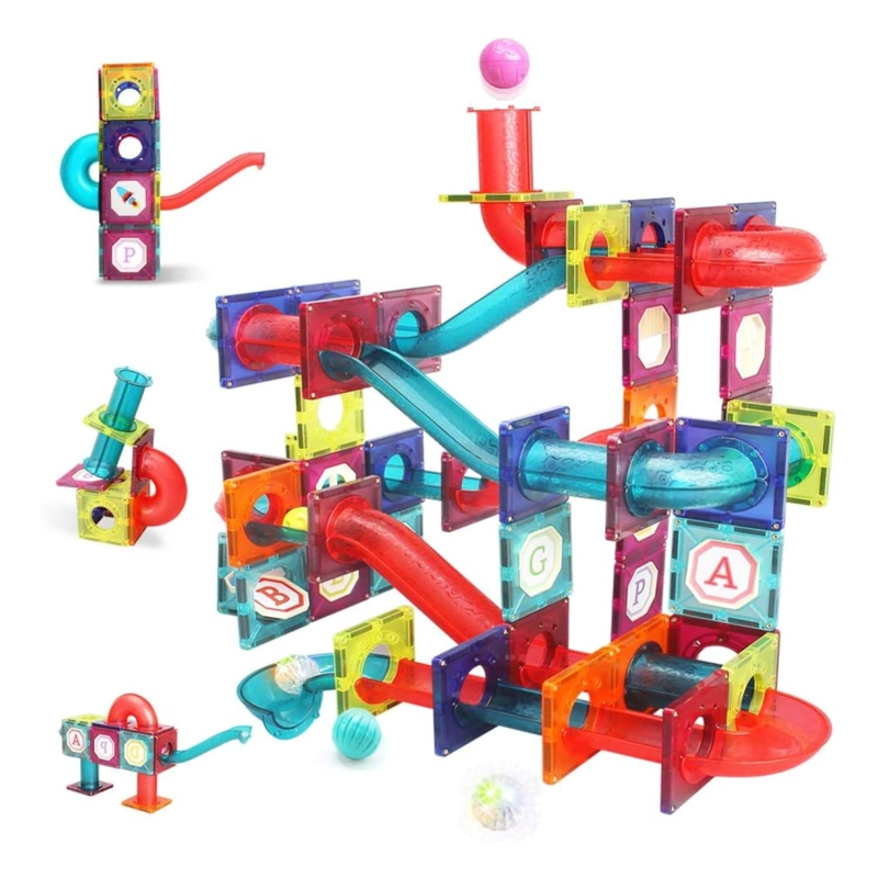 JUGUETE CONSTRUCCION BLOQUES MAGNETICOS 125 PIEZAS COLORES - 1