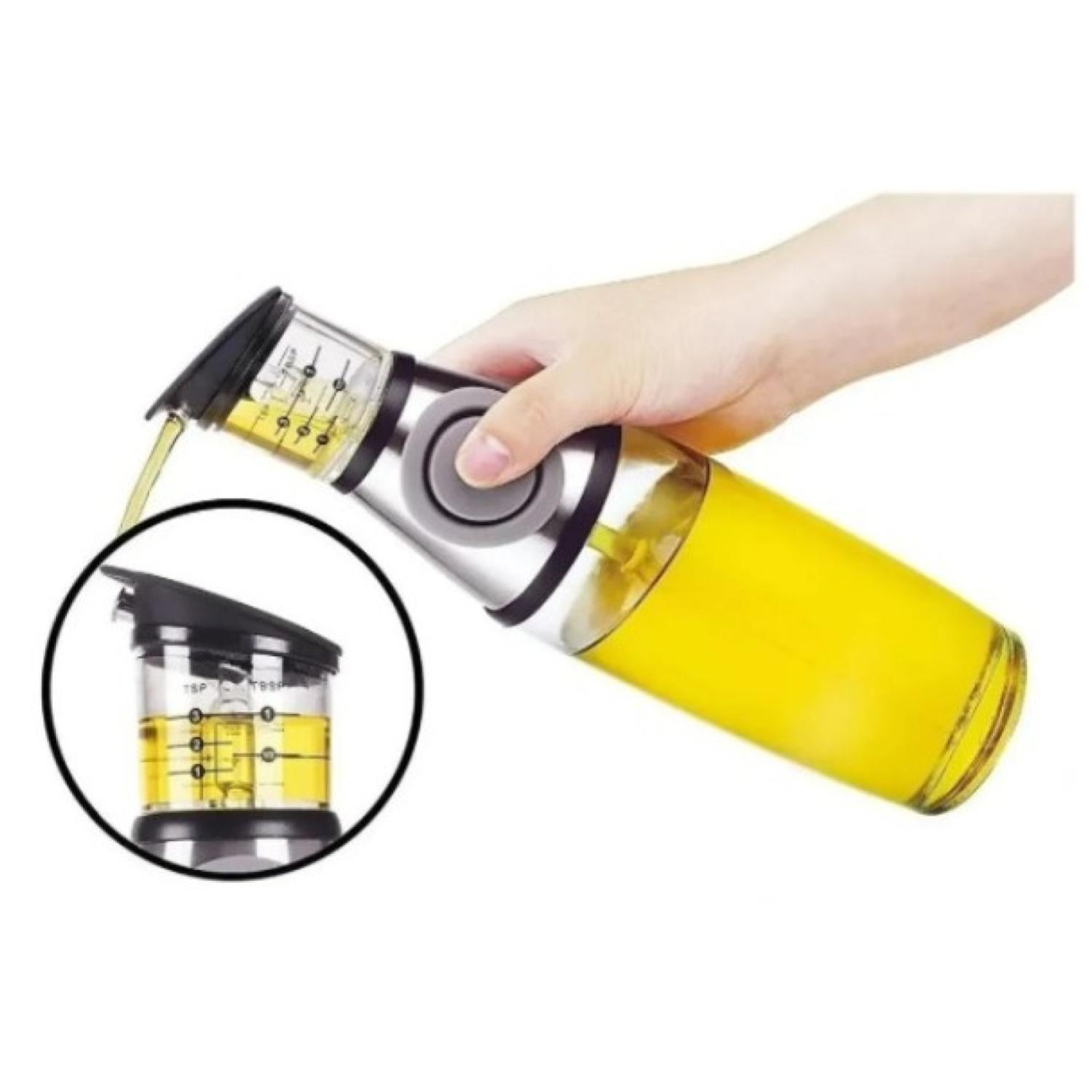 DISPENSADOR TOTALUPGRATE ACEITE O VINAGRE COCINA 500 ML VIDRIO - 1