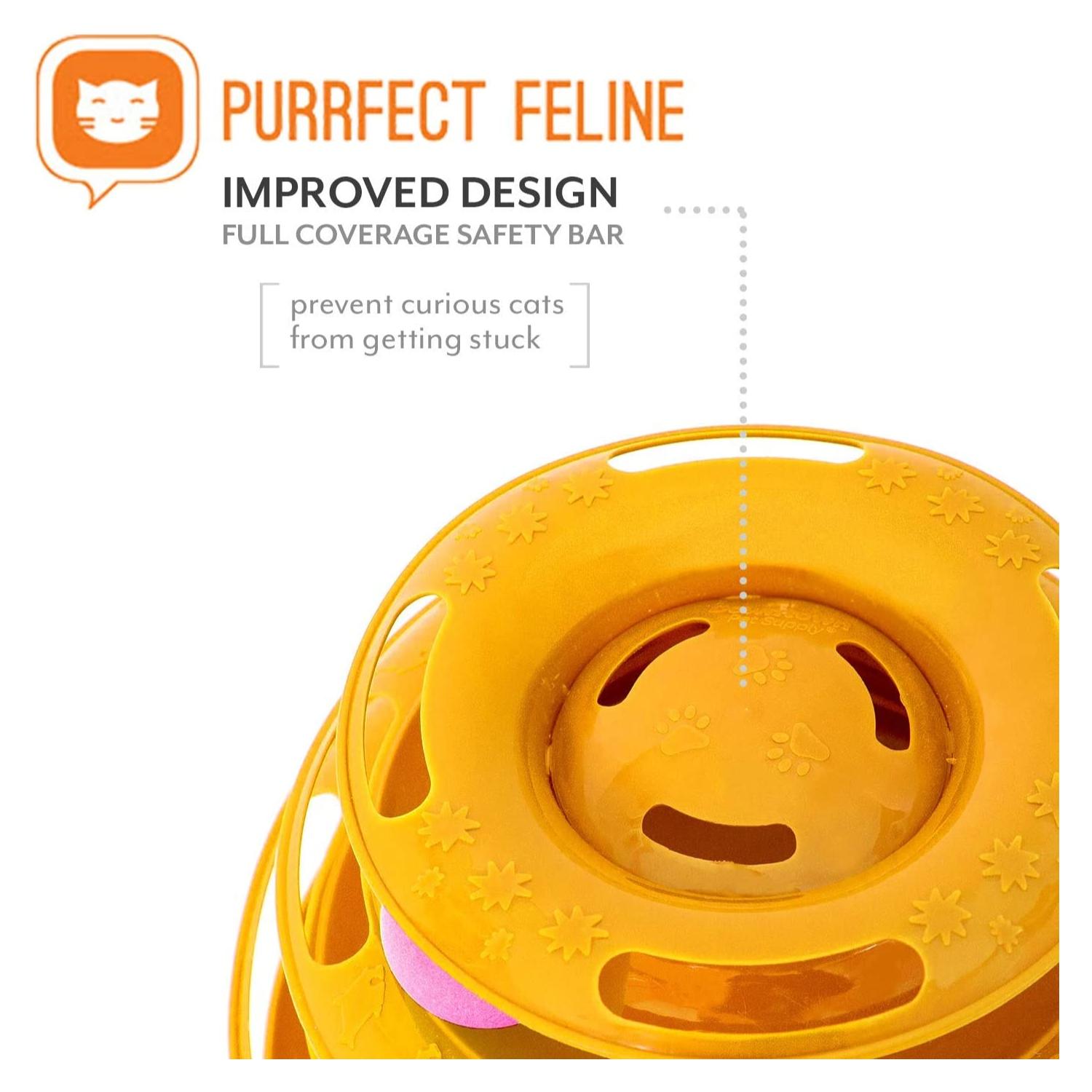 JUGUETE INTERACTIVO PERROS GATOS TOTALUPGRATE 3 NIVELES CON PELOTAS - 3