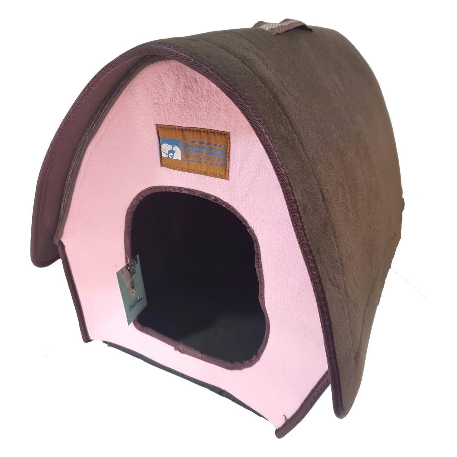 CASA PERROS GATOS TOTALUPGRATE CAMA PEQUEÑA COMODA PLEGABLE ROSADA - 1