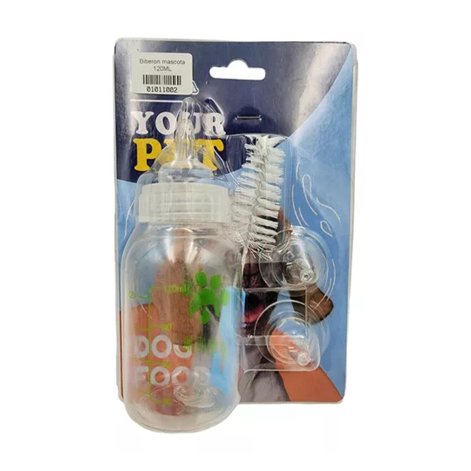 MAMADERA TOTALUPGRATE BIBERÓN TETERO PERROS Y GATOS MASCOTAS 120ML BLANCO - 1