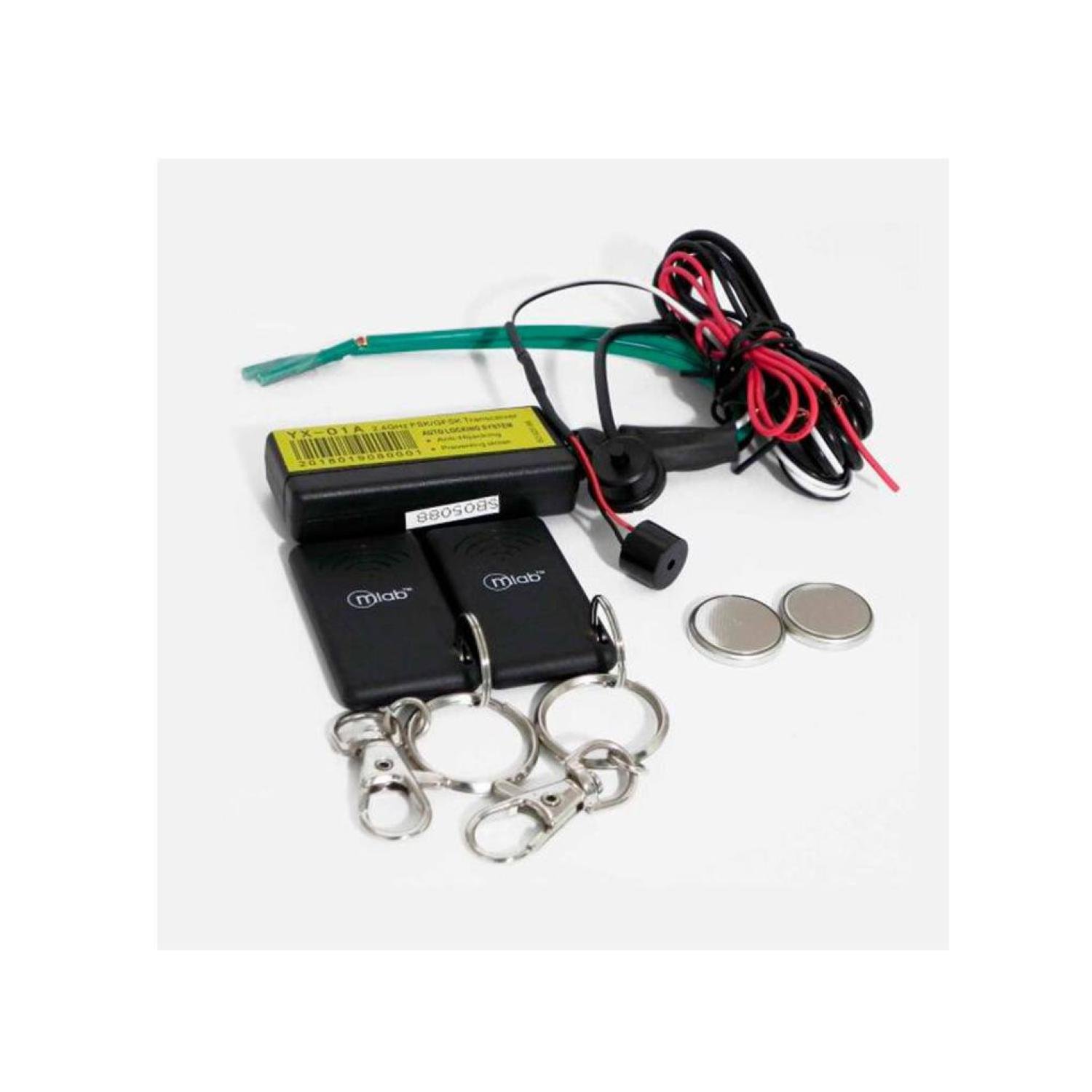 INMOVILIZADOR MICROLAB CORTA CORRIENTE PARA AUTOMOVIL 2MTS NEGRO 5433 MLAB - 1