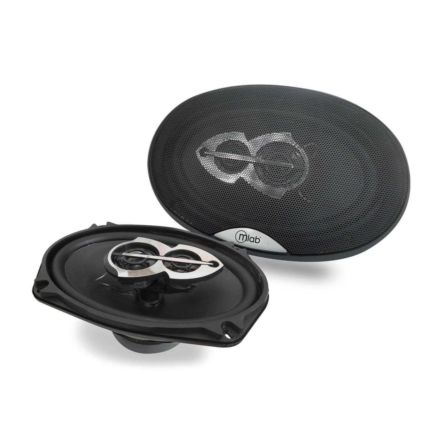PACK MICROLAB 2 PARLANTES 6X9' PARA AUTOMOVIL NEGRO 8988 MLAB - 1