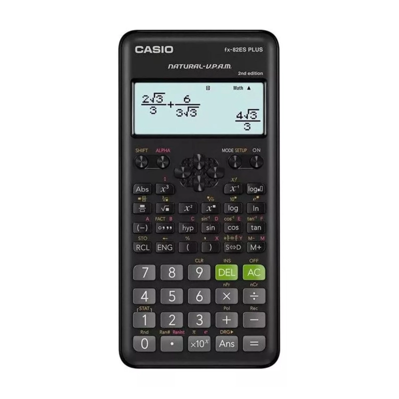 CALCULADORA CIENTÍFICA CASIO FX-82ES PLUS 252 FUNCIONES NEGRO - 1