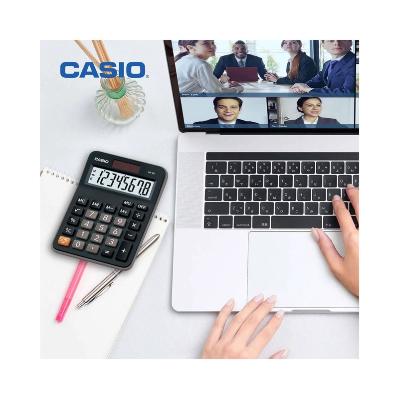 CALCULADORA DE ESCRITORIO CASIO MX-8B 8 DIGITOS NEGRO - 2