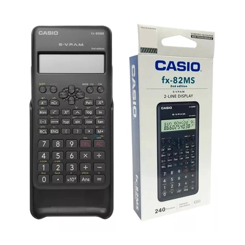 CALCULADORA CIENTÍFICA CASIO FX-82MS 240 FUNCIONES NEGRO - 3