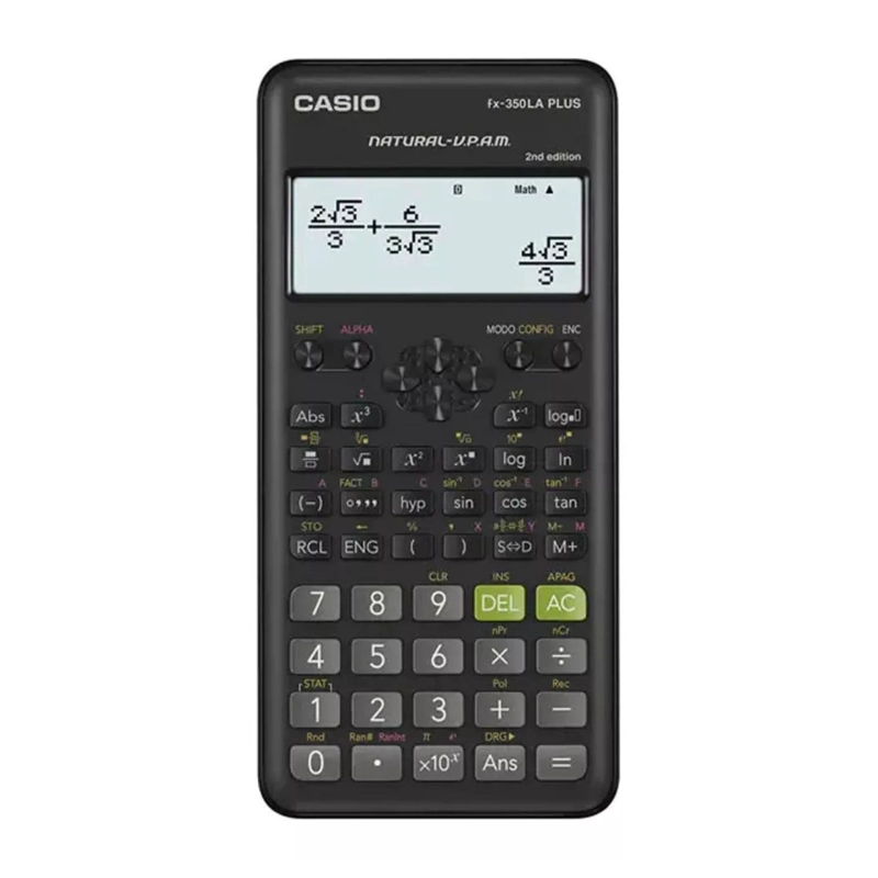 CALCULADORA CIENTÍFICA CASIO FX-350LA PLUS 252 FUNCIONES NEGRO - 1