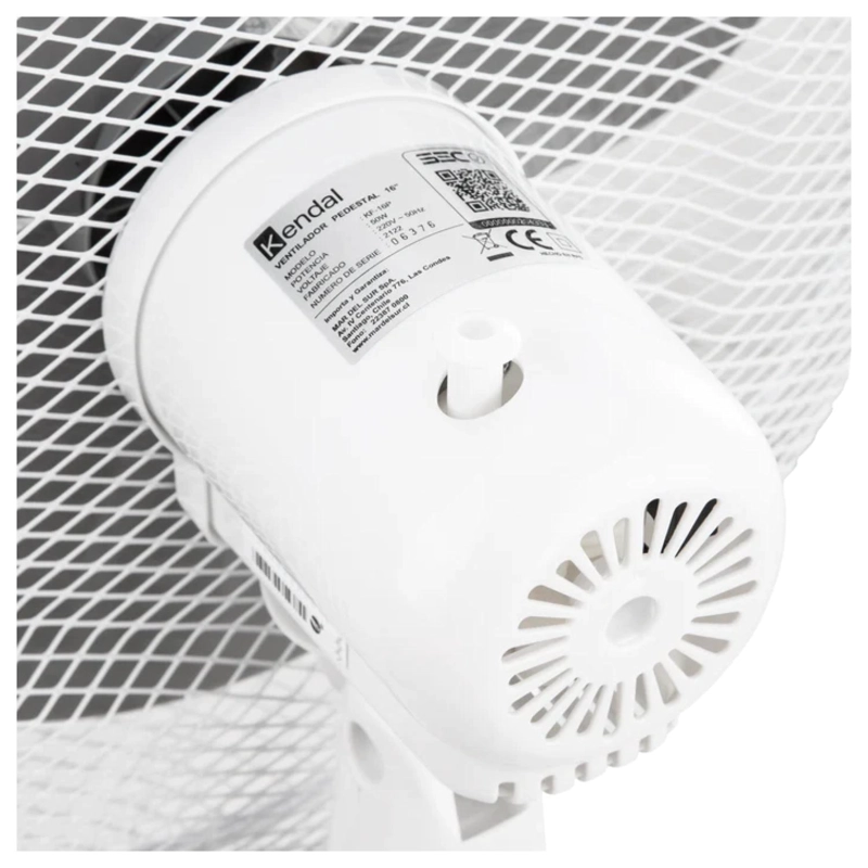 VENTILADOR DE PIE KENDAL 16 PULGADAS 50W 3VEL PLASTICO KF-16P - 4