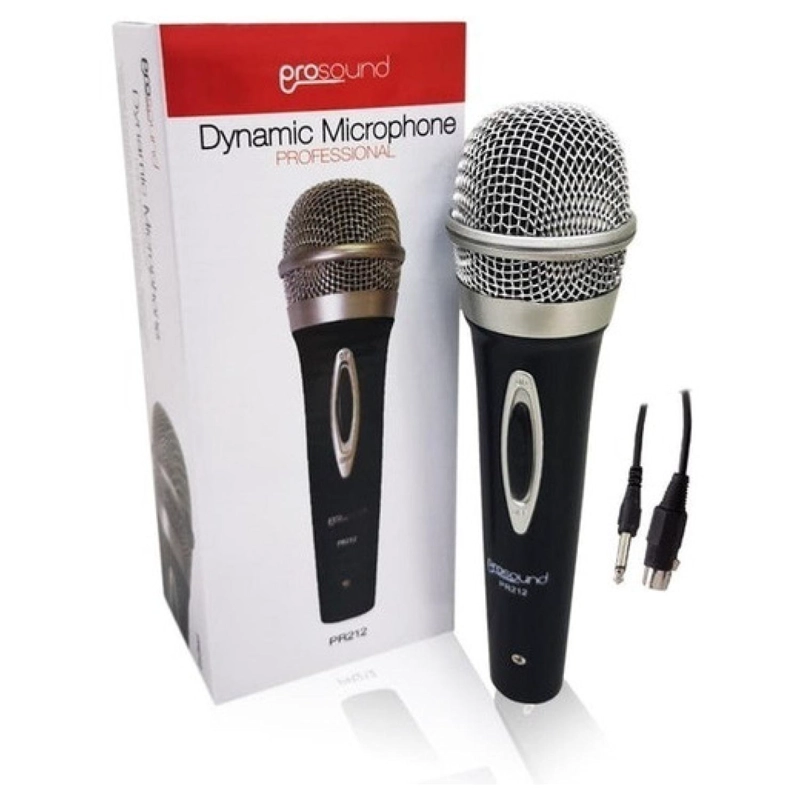MICRÓFONO PROSOUND UNIDIRECCIONAL CABLE 3MTS NEGRO - 3