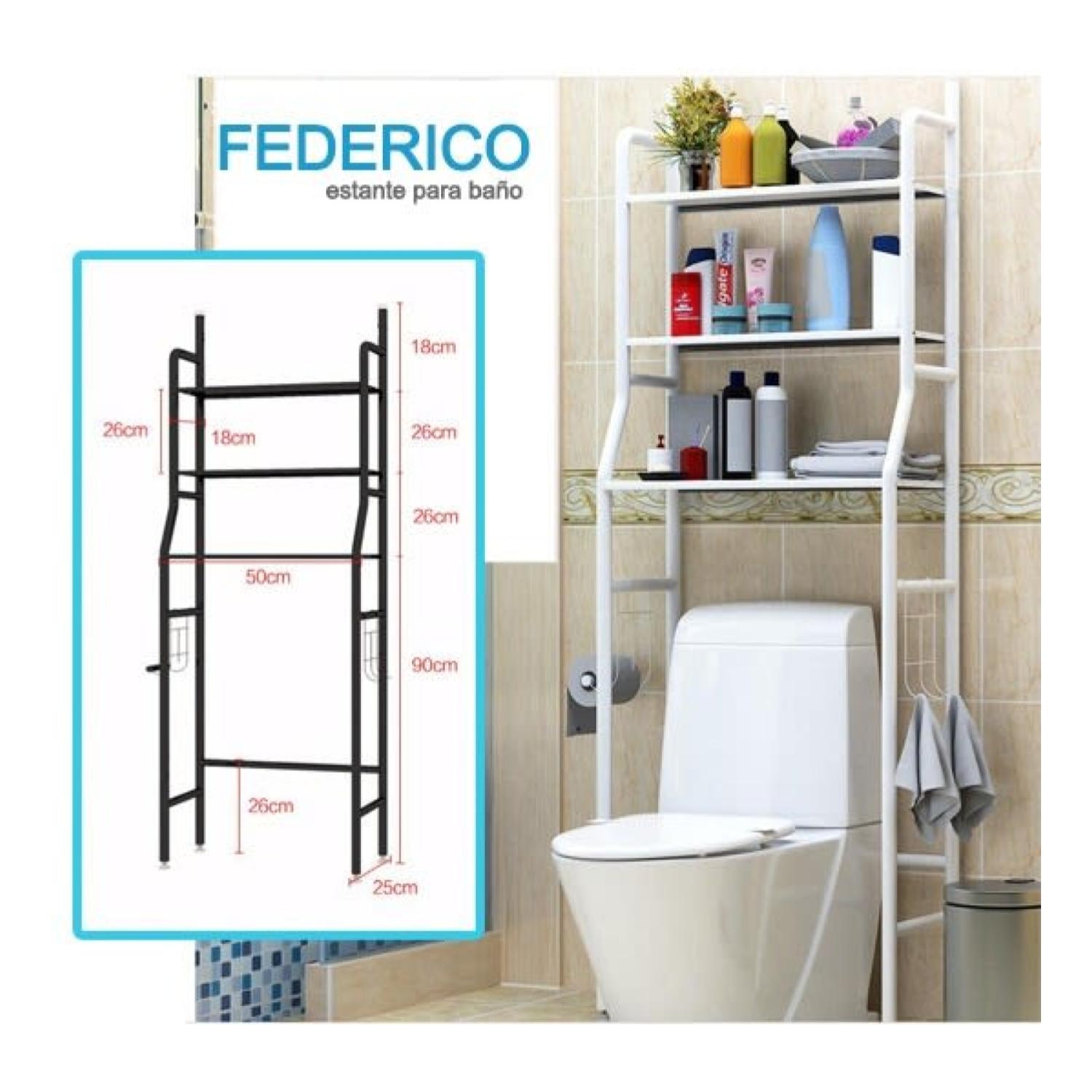 ESTANTE ORGANIZADOR DE BAÑO 165X53X26CM BLANCO - 2