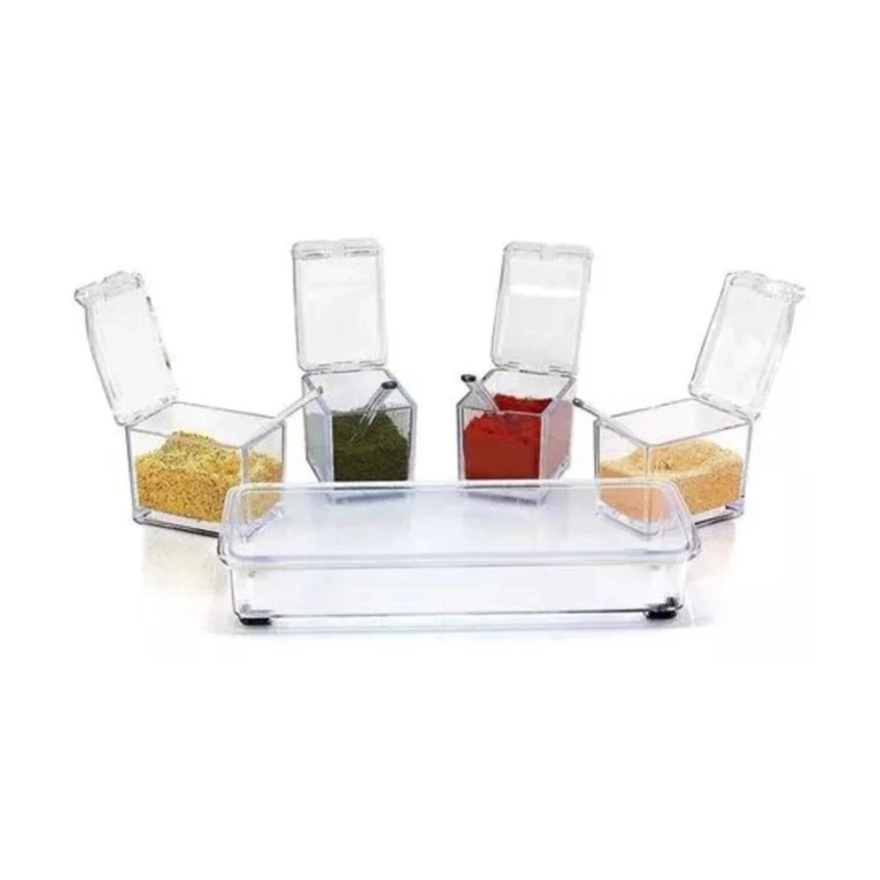 CAJA ORGANIZADORA DE CONDIMENTOS 4 PIEZAS PARA COCINA - 1