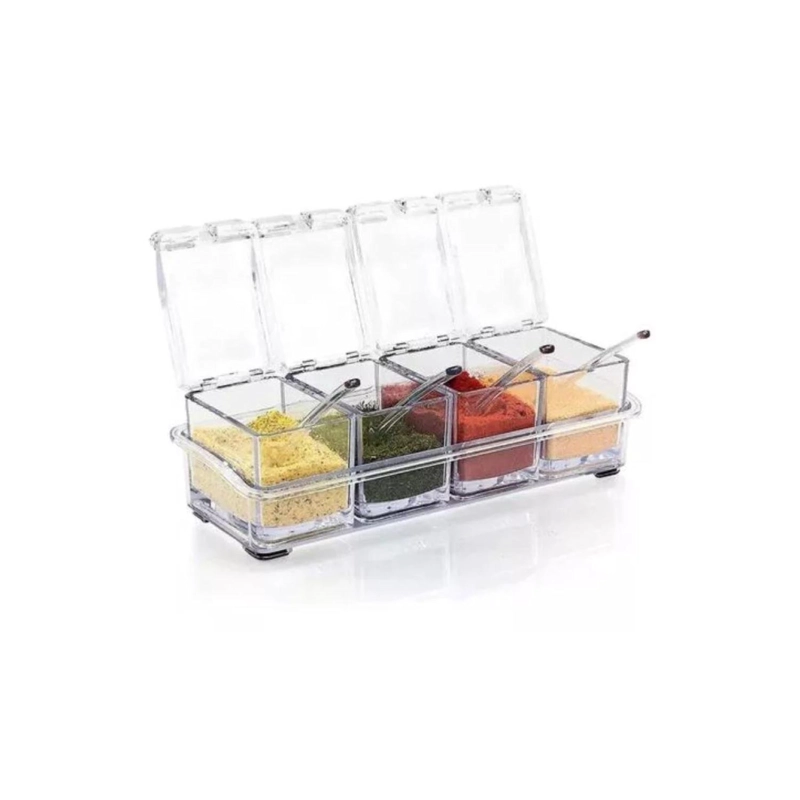 CAJA ORGANIZADORA DE CONDIMENTOS 4 PIEZAS PARA COCINA - 2