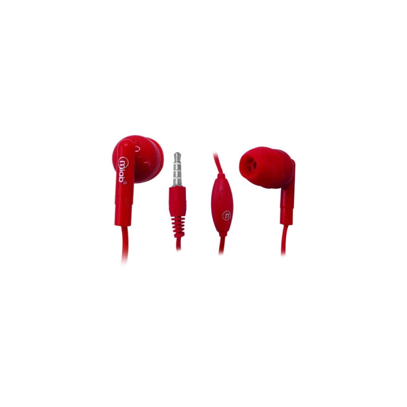 AUDÍFONOS MLAB IN EAR MANOS LIBRES GUMMY ROSADO CONECTOR JACK 3.5MM - 1