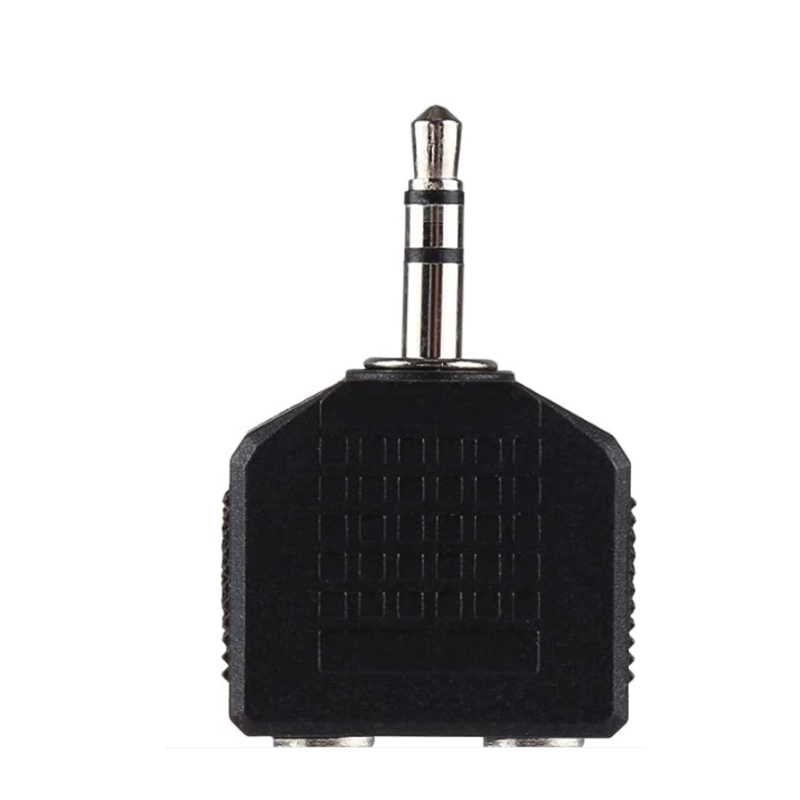 ADAPTADOR DE AUDIO 2 EN 1 2 HEMBRAS 3.5MM - 2