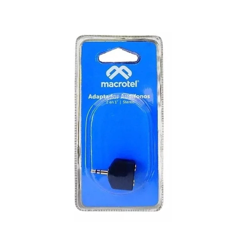 ADAPTADOR DE AUDIO 2 EN 1 2 HEMBRAS 3.5MM - 3