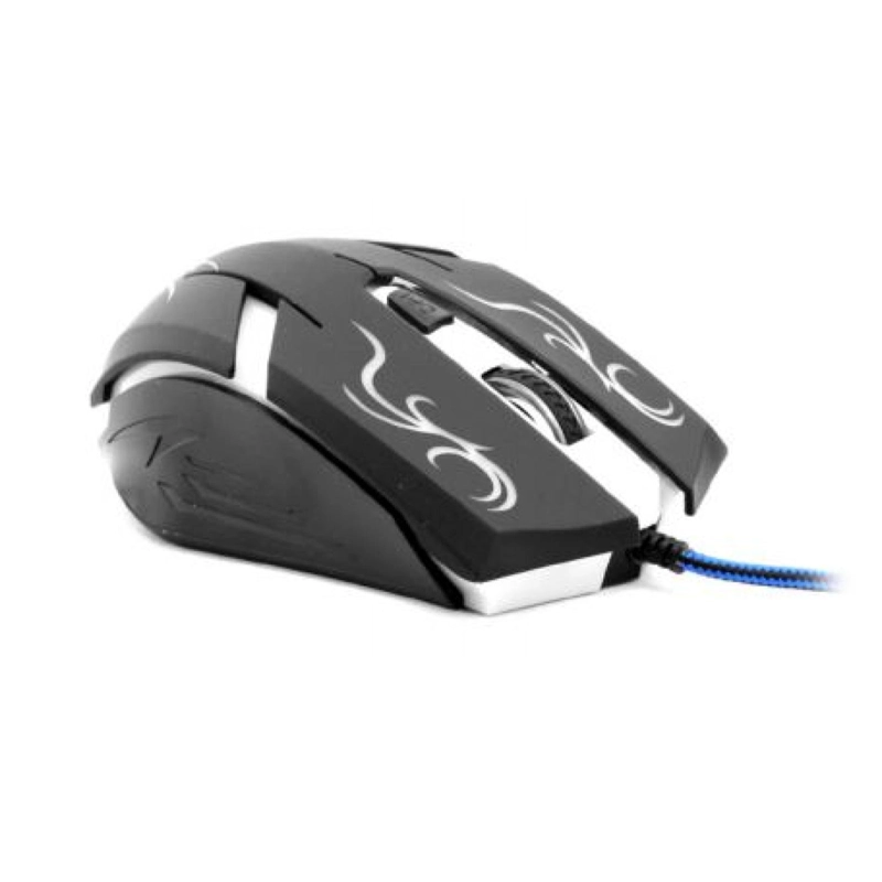 MOUSE GAMER USB RETROILUMINADO 4B 2400DPI NEGRO X6 ULTRA - 1
