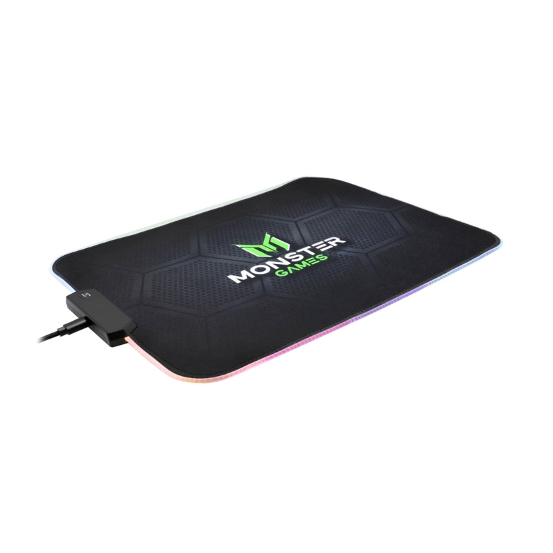 MOUSEPAD GAMER USB RGB 35X25CM NEGRO SPEED MONSTER GAMES - 2
