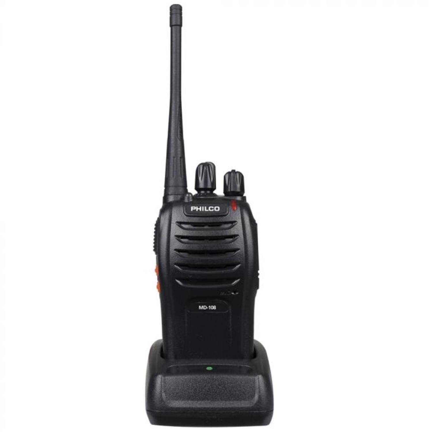 RADIO TRANSMISOR WALKIE TALKIE UHF VHF 16 CANALES PHILCO - 1