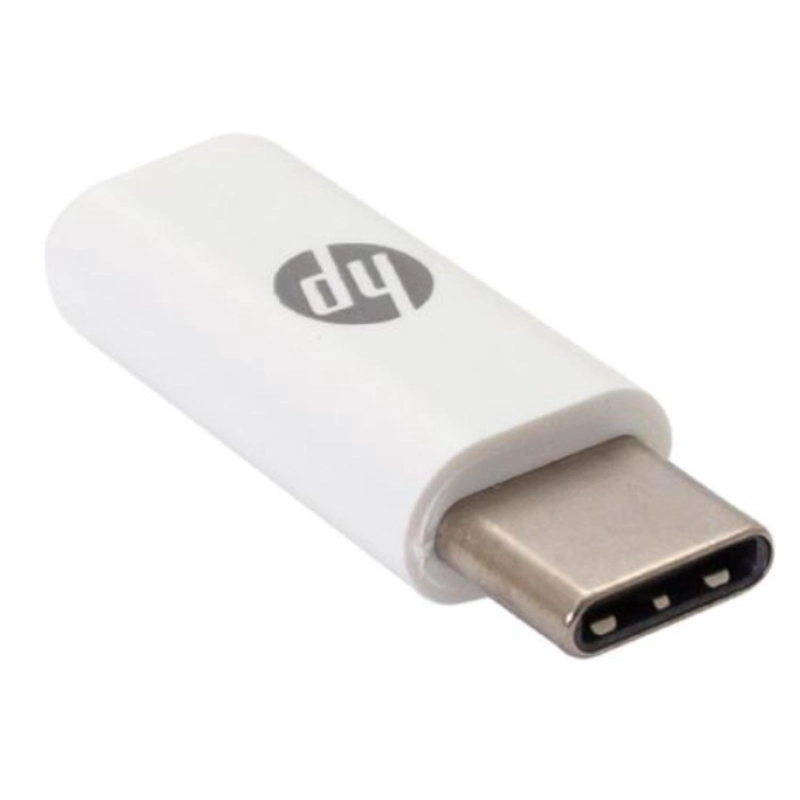 ADAPTADOR MICRO USB A USB TIPO C USB 2.0 480MBPS BLANCO HP - 1