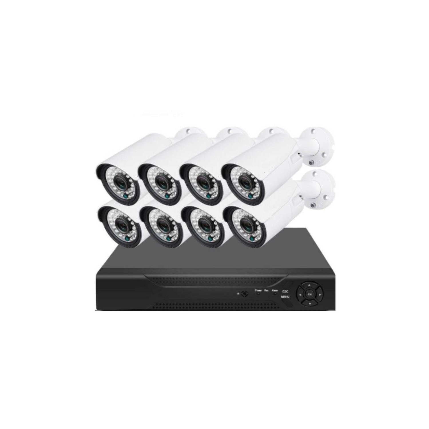 KIT DE SEGURIDAD 8 CAMARAS DVR FHD 8 CANALES CIRCUITO CERRADO - 1