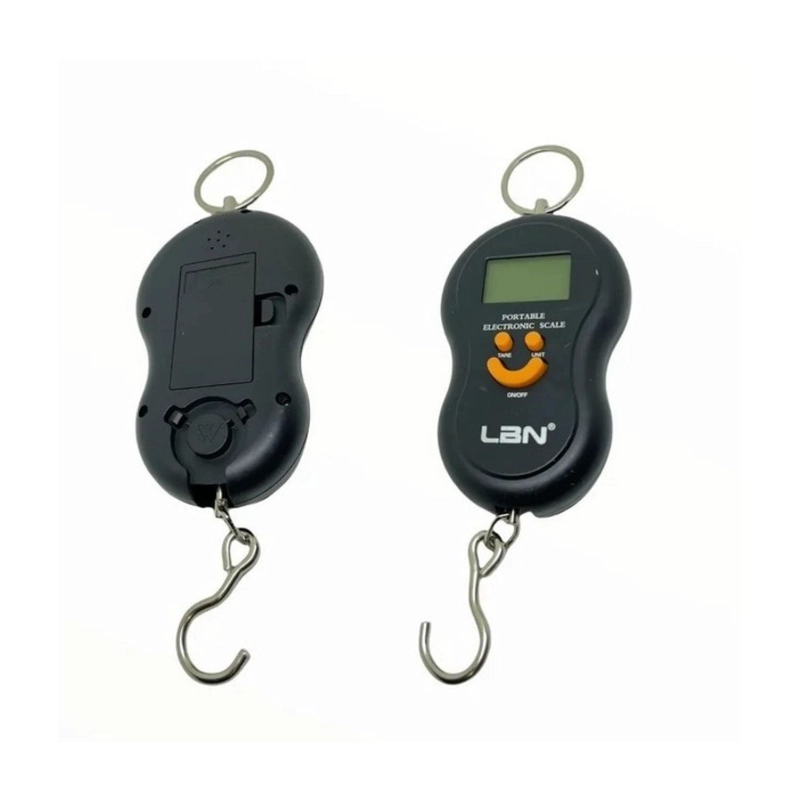 BALANZA PESO PORTATIL DE GANCHO 50KG NEGRO LBS100 LBN - 1