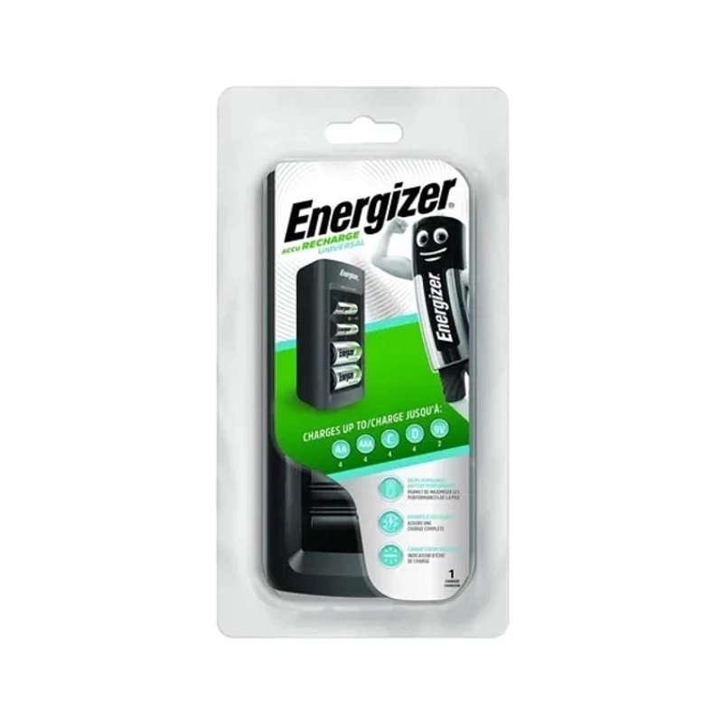 CARGADOR ENERGIZER PILAS AA AAA C D 9V LUZ LED - 3