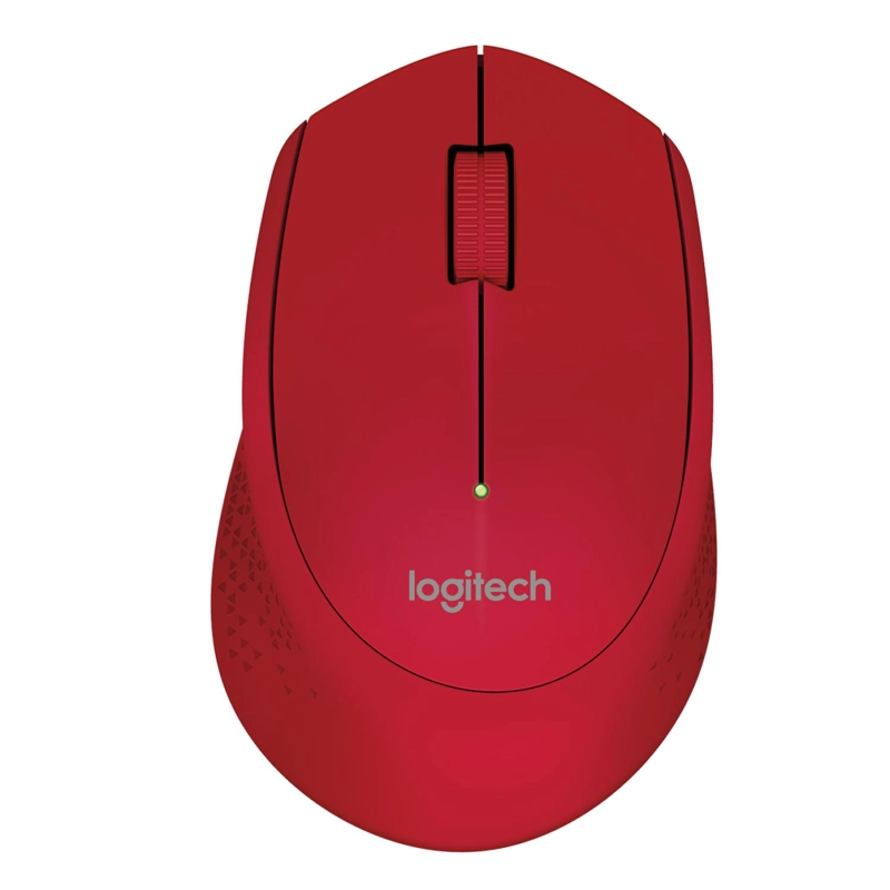 MOUSE INALÁMBRICO LOGITECH USB 3 BOTONES M280 ROJO - 1