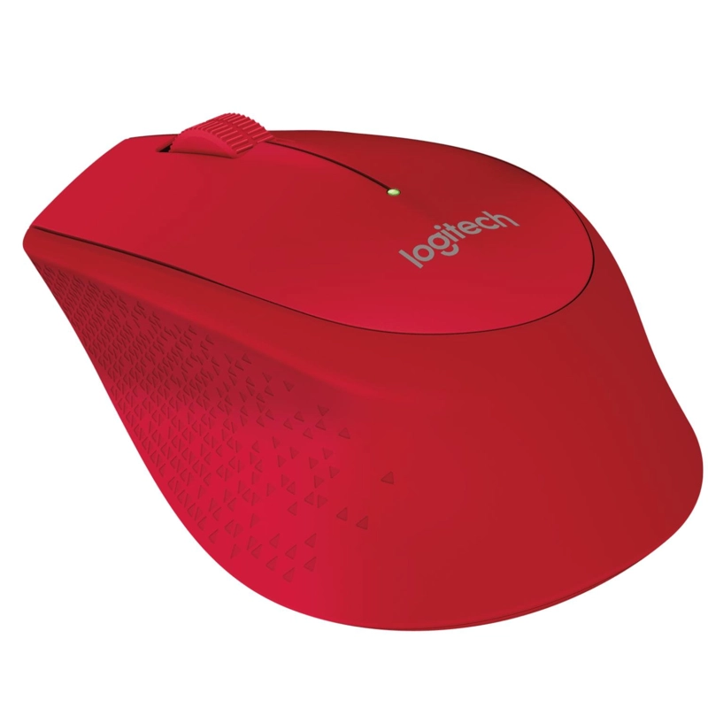 MOUSE INALÁMBRICO LOGITECH USB 3 BOTONES M280 ROJO - 2