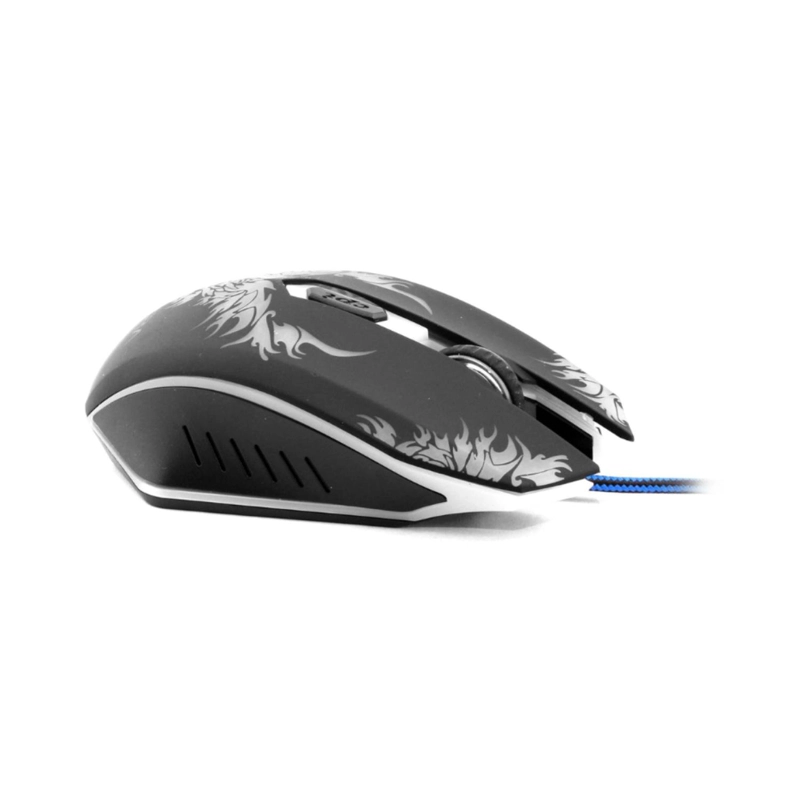 MOUSE GAMER ALAMBRICO USB ERGONOMICO 2400DPI RGB X8 ULTRA - 1